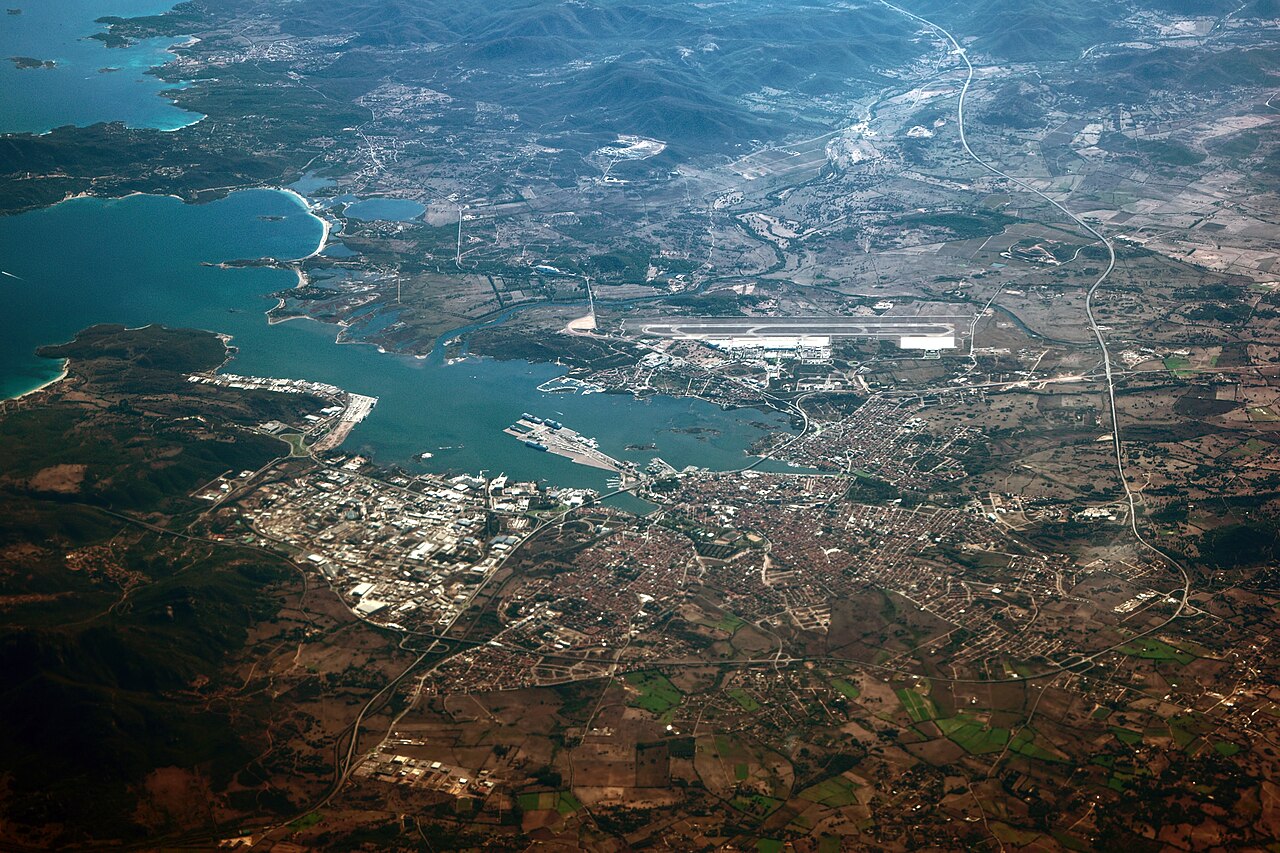 Aerial view of Olbia